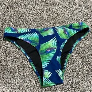CUPSHE Peacock bikini 👙 bottoms